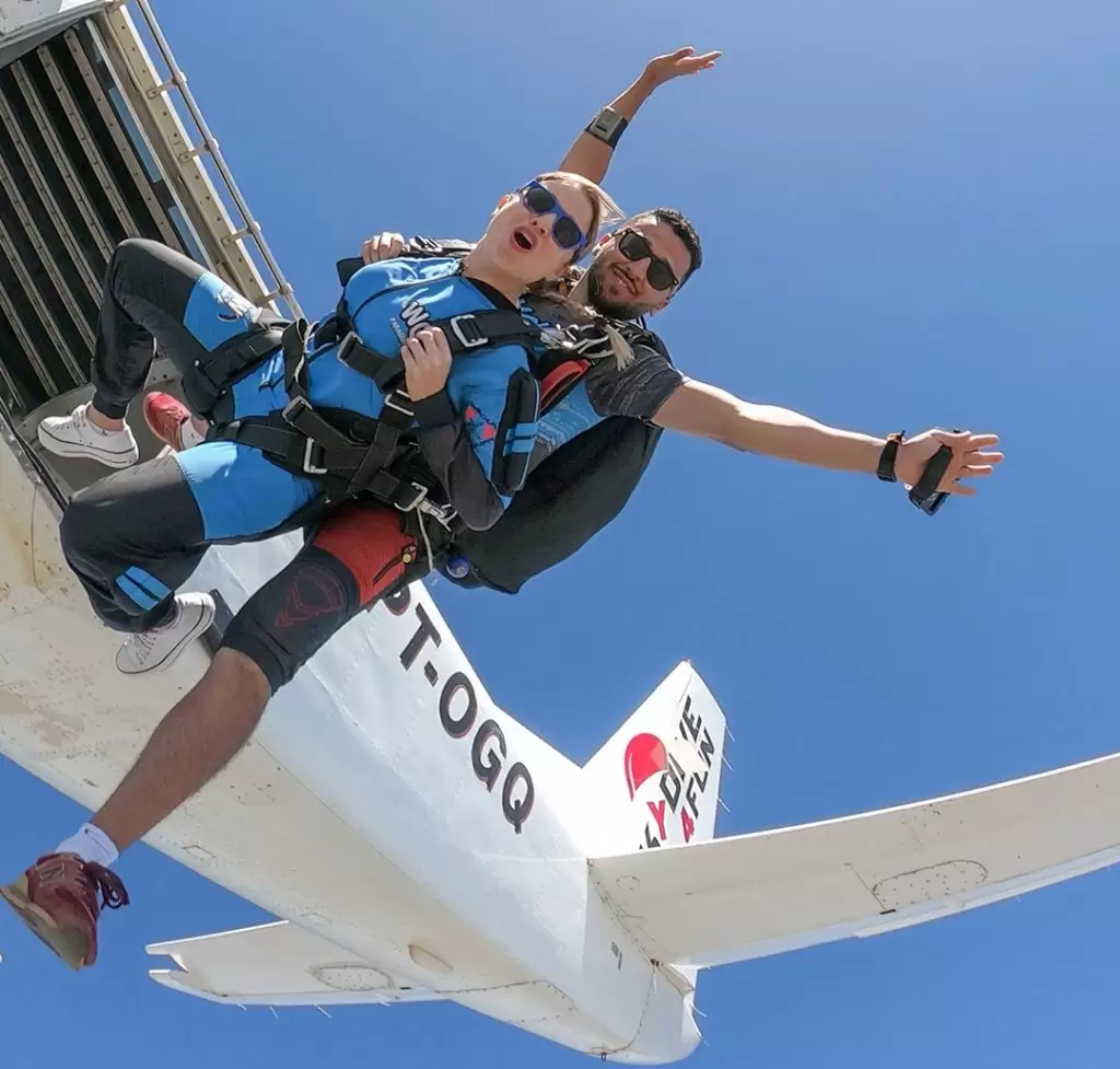 medo de saltar de paraquedas