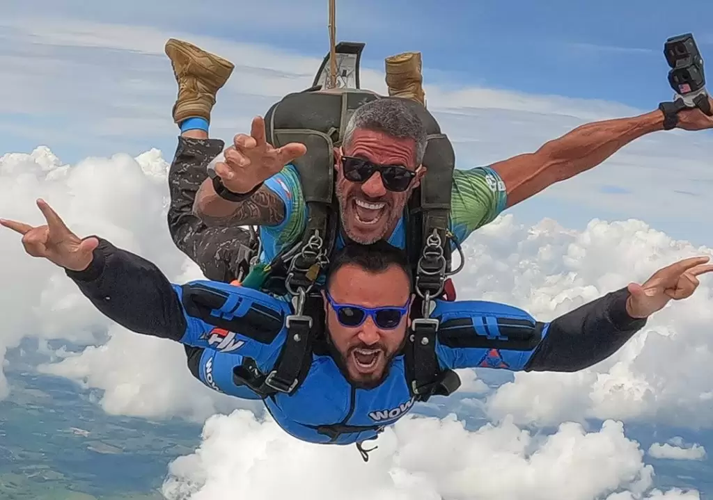 perder o medo de paraquedas