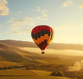 Como é a experiência de voar de balão?