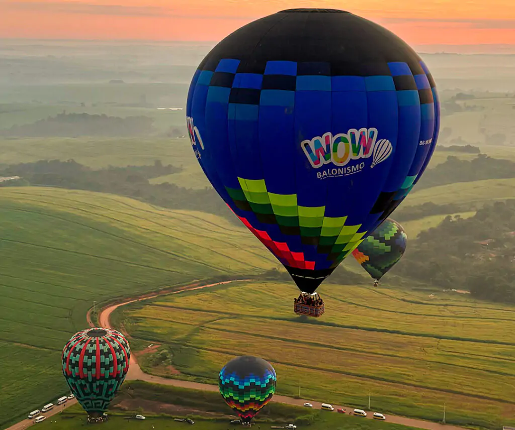 Passeio de balão em Boituva